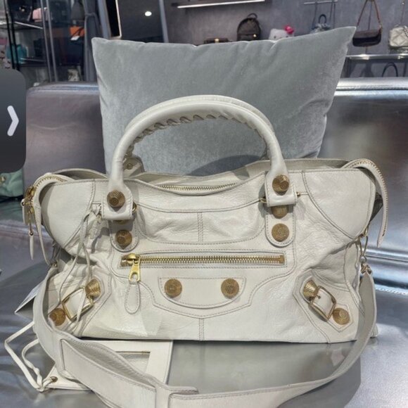 BALENCIAGA The Giant Work Sheepskin White - Picture 1 of 8